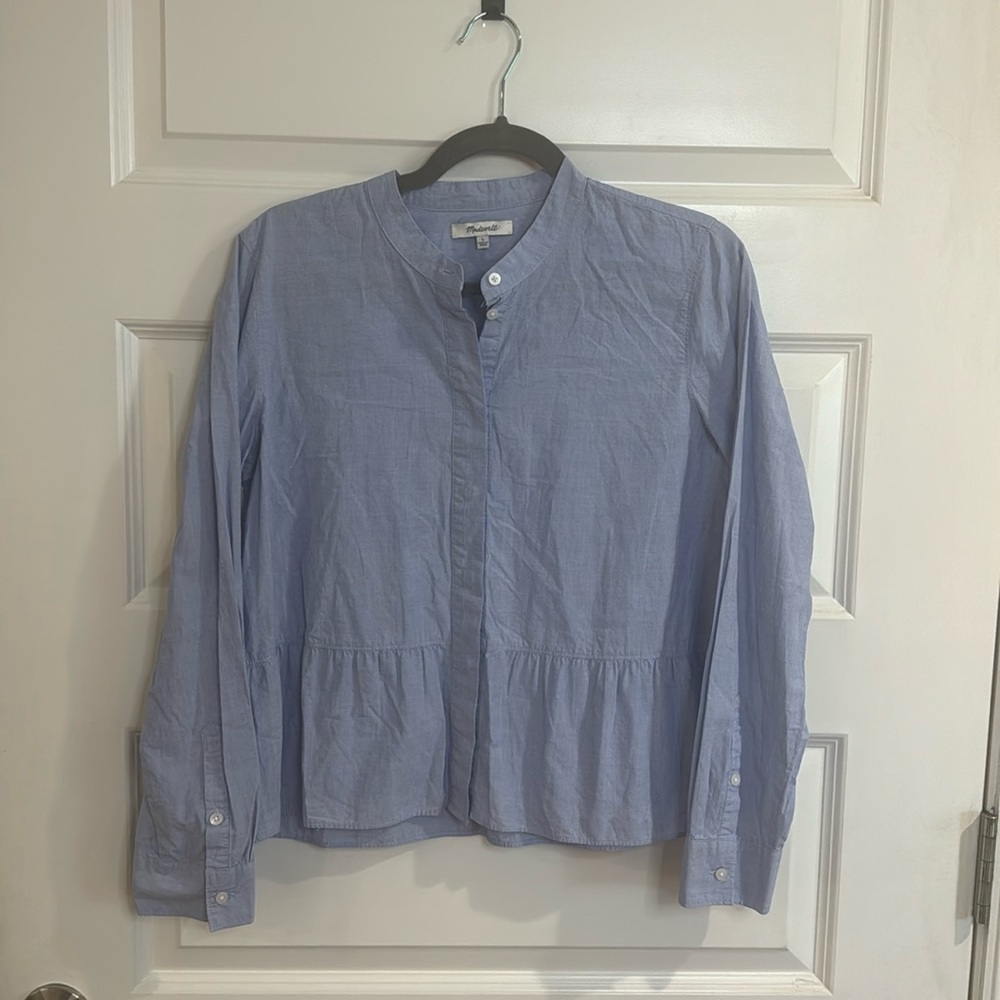Madewell Lakeside Peplum Button Down